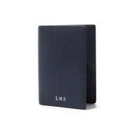 Men's Leather Passport Holder (Navy)