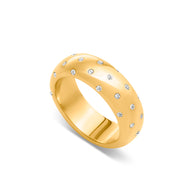 Polka Dot Crystal Ring (Gold)
