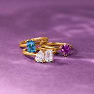 Birthstone Heart Legacy Ring 1ct (Gold)