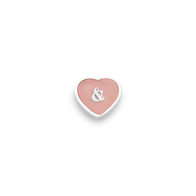 Pearl Heart Charms (Gold) - Heart