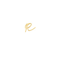 Made Mine Script Letter Bracelet (Gold) - Clientbase