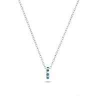 Confetti Charm Necklace (Silver)