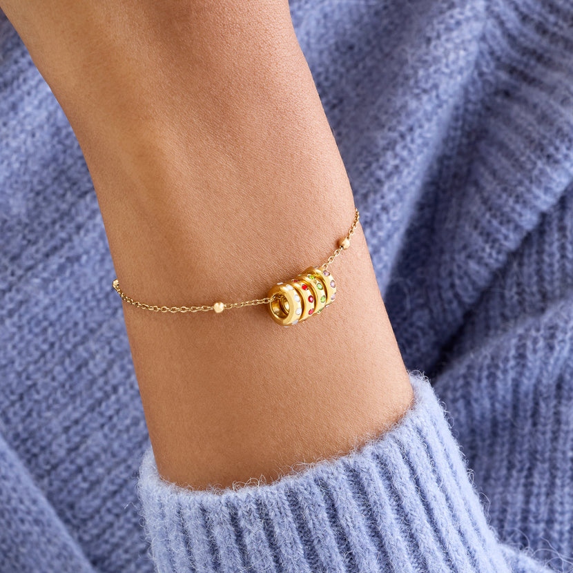 Confetti Charm Bracelet (Gold)