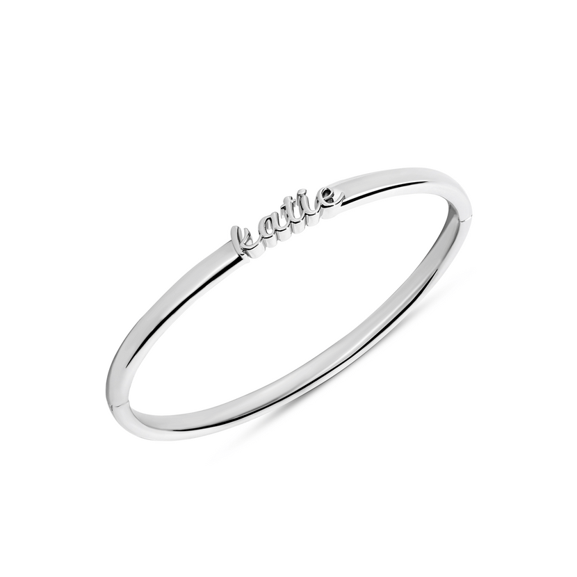 Script Name Bangle (Silver)