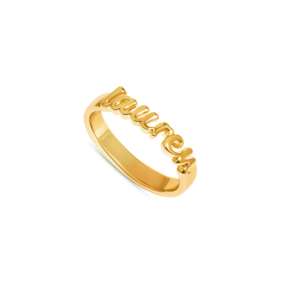 Script Name Ring (Gold)
