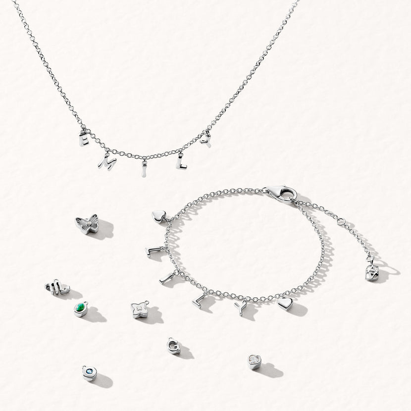 Made Mine Fine Name Necklace (Silver)