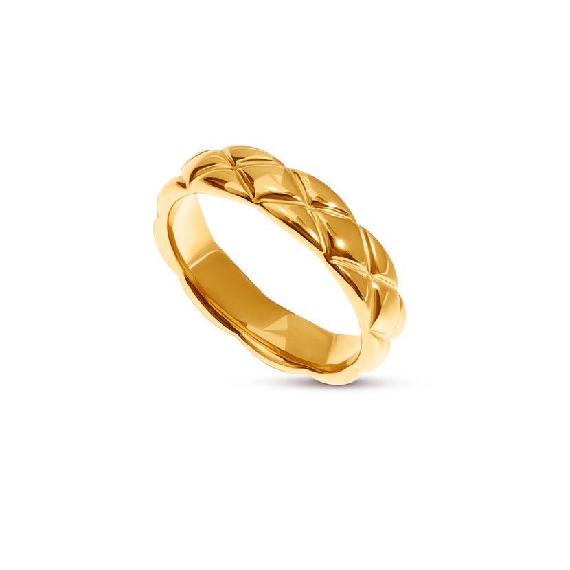 Quilted Ring (Gold)