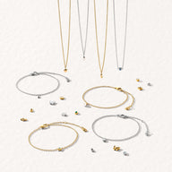 Fine Molten Initial Necklace (Gold)