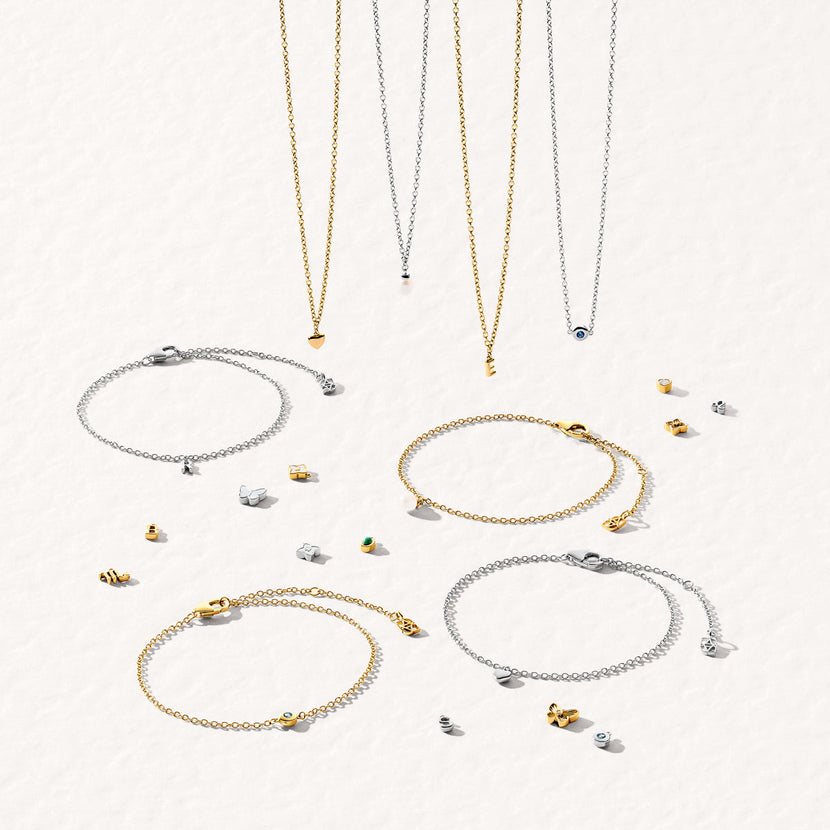 Fine Molten Heart Bracelet (Gold)