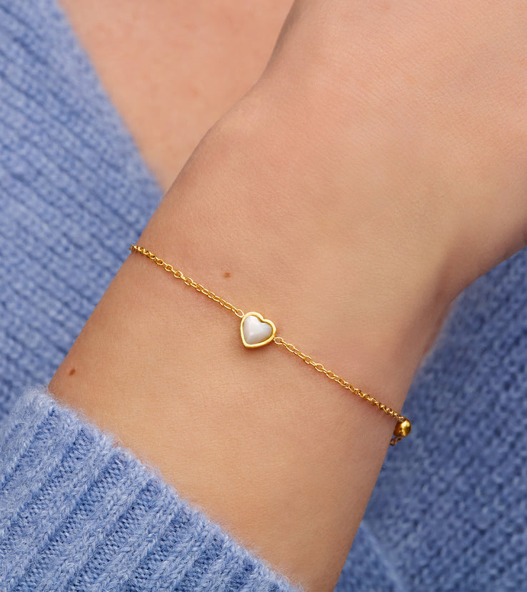Steiff Teddy Bear & Birthstone Bracelet Bundle (Gold)