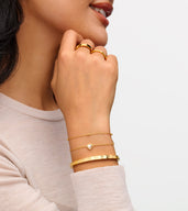 Steiff Teddy Bear & Birthstone Bracelet Bundle (Gold)