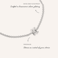 Made Mine Script Letter Bracelet (Silver)