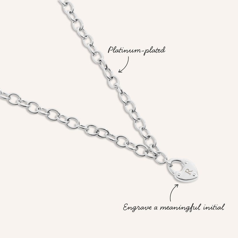 Love Locks Necklace (Silver)