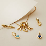 Stories Doodle Heart Pendant (Gold)