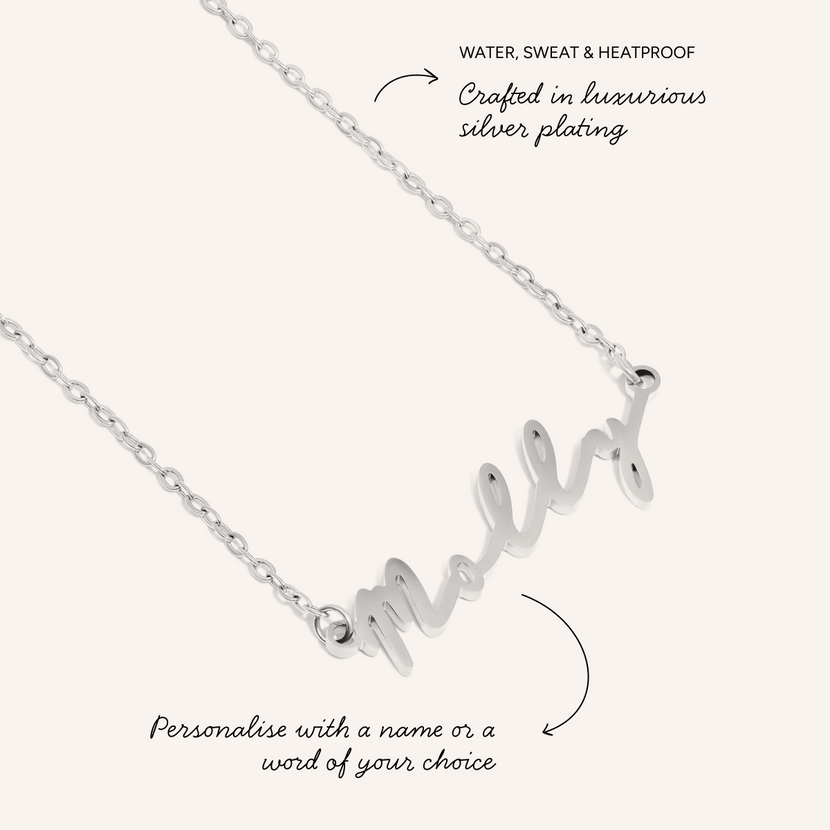 Signature Name Necklace (Silver)