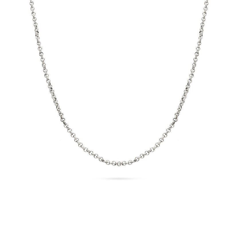 Layering Box Chain Necklace (Silver)