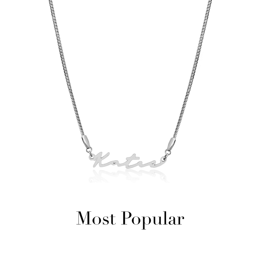 Signature Name Necklace - Silver