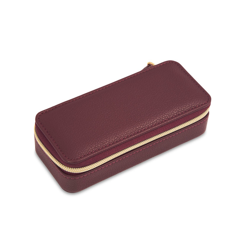 Stackers x Abbott Lyon Medium Travel Size Jewellery Box (Burgundy)