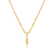Ocean Charms Sardine Necklace (Gold)