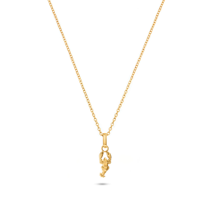 Ocean Charms Lobster Necklace (Gold)