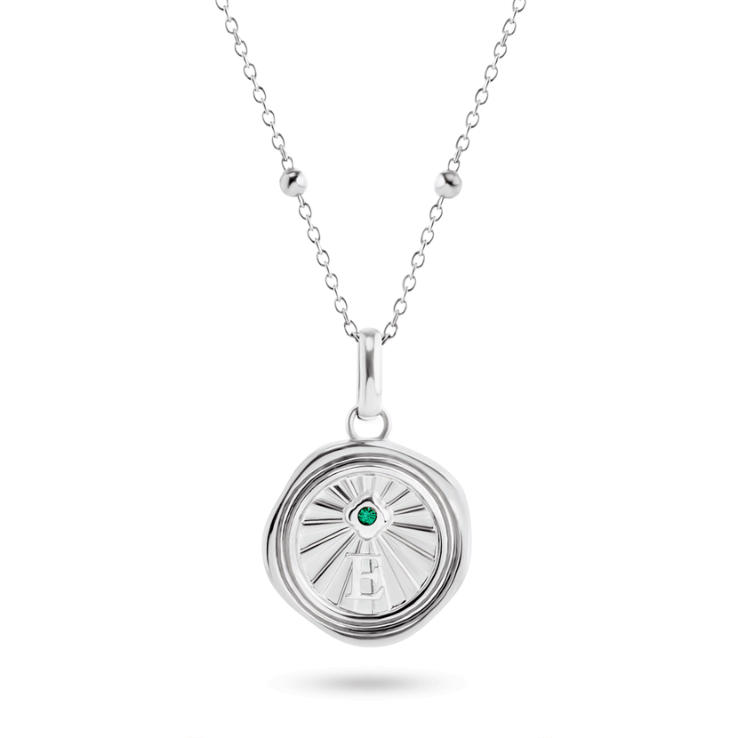 Custom Talisman Coin Necklace (Silver)