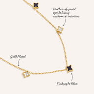 Celestial Skies Starlight Necklace & Bracelet Set (Gold)