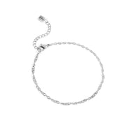Twisted Chain Bracelet (Silver)