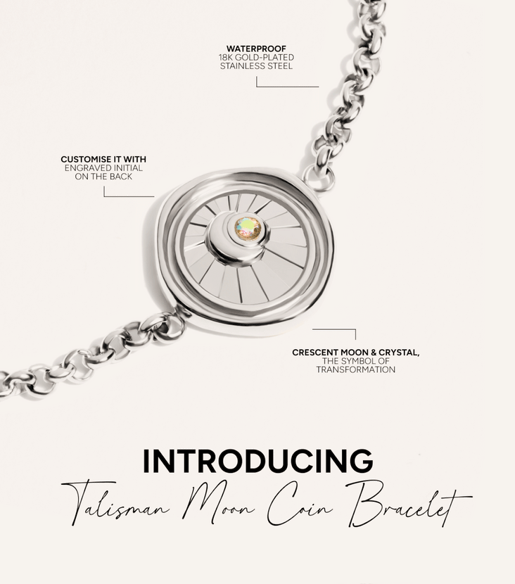 Talisman Moon Coin Bracelet (Silver)