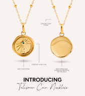 Custom Talisman Coin Necklace (Gold)