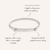 ID Bangle (Silver)