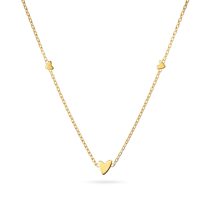 Mini Heart Necklace (Gold)