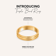 Triple Band Ring (Gold)