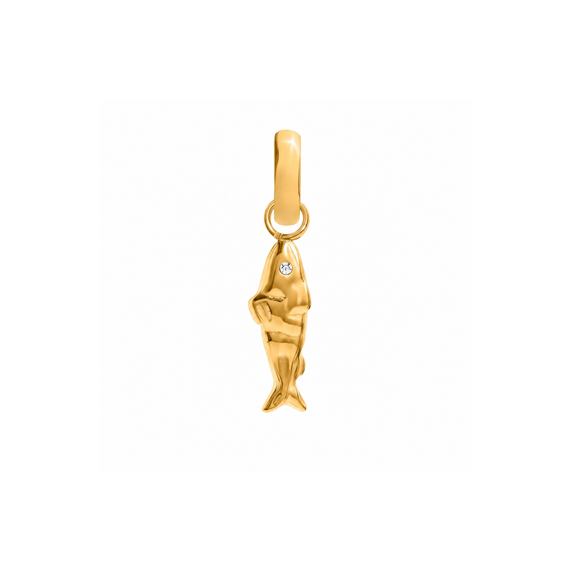 Ocean Charms Sardine Pendant (Gold)