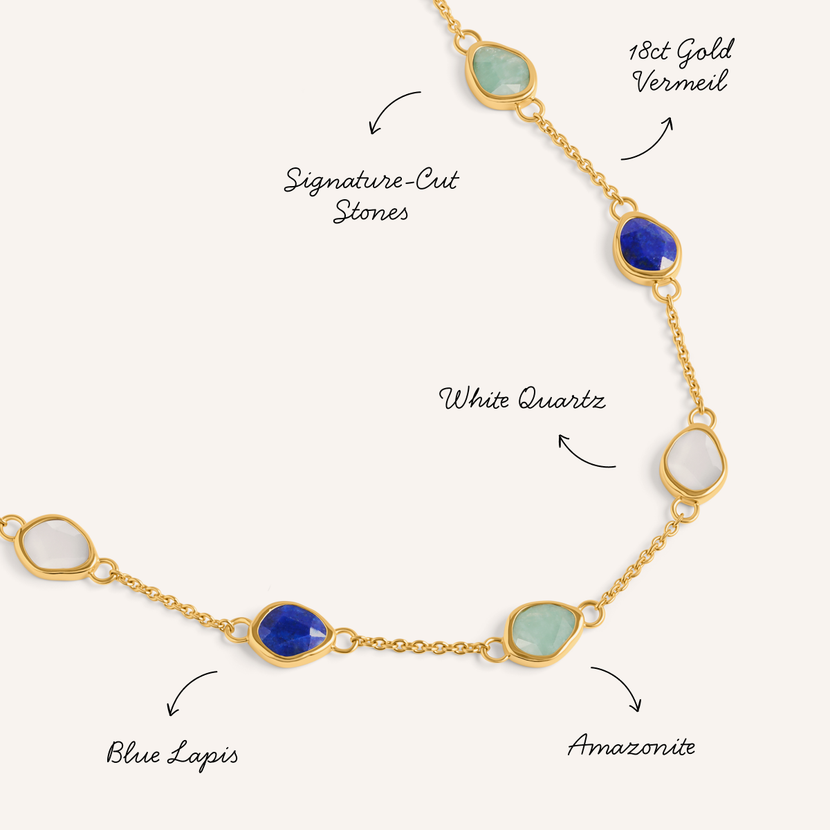 Signature Cut Multi-Gemstone Bracelet (Gold)