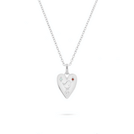 Murphys Sketches x Abbott Lyon Custom Robin Locket (Silver)