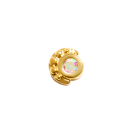 Celestial Skies Floating Moon Charm (Gold)