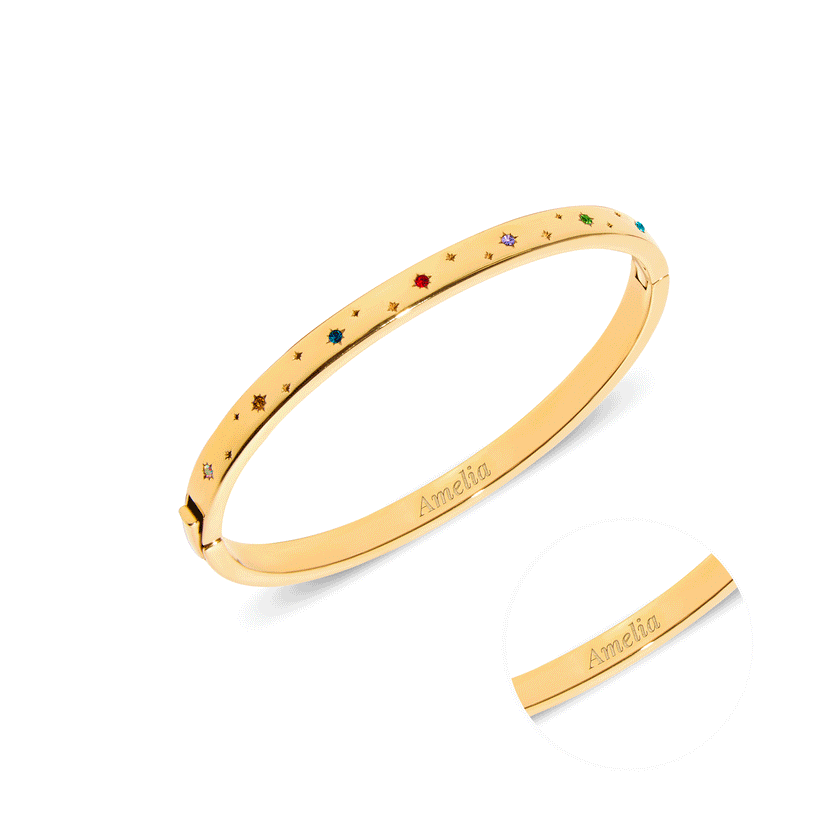 The Story of Us Bangle (Gold)