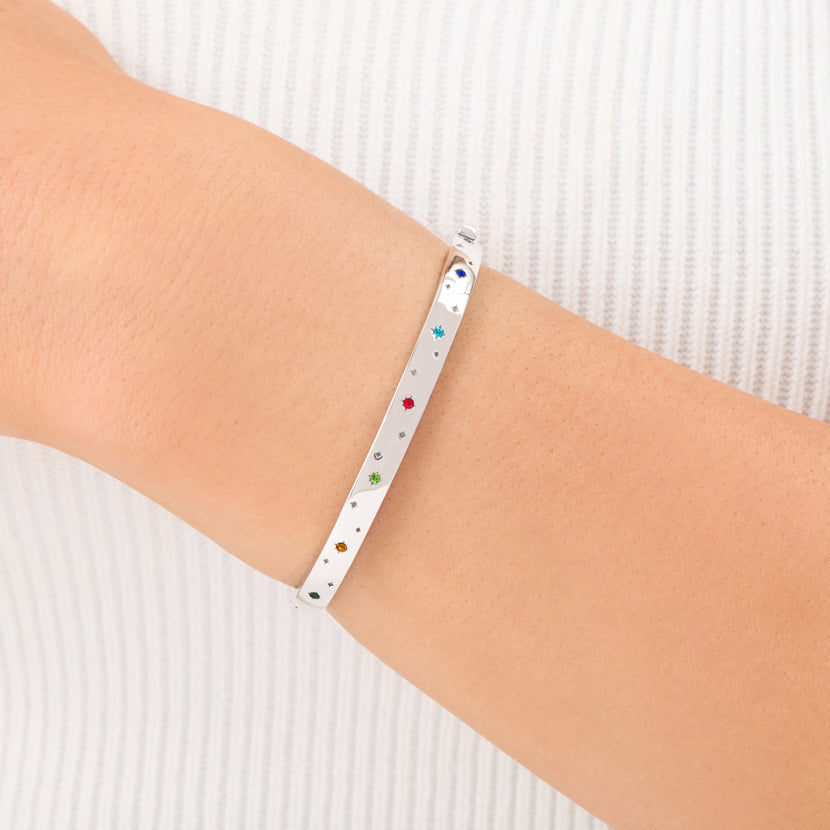 The Story of Us Bangle (Silver)