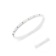 The Story of Us Bangle (Silver)