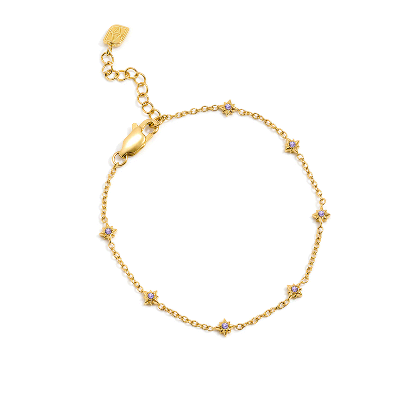 Written In The Stars Birthstone Bracelet (Gold)