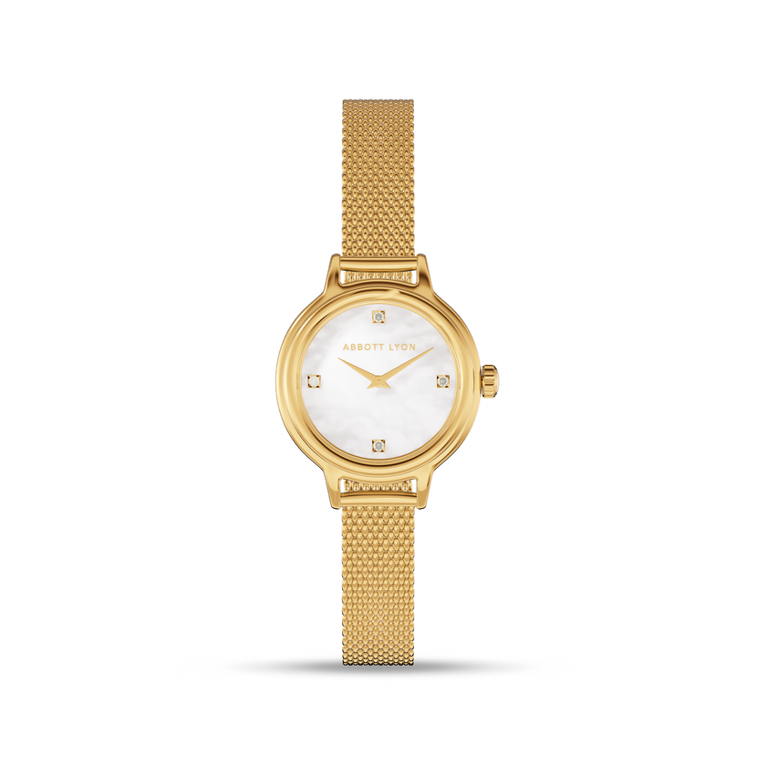 Avery Mesh 23mm Watch (Gold)