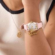 Mini Me Floating Charm 24mm Watch (Gold)