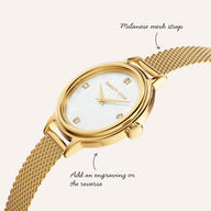 Avery Mesh 23mm Watch (Gold)