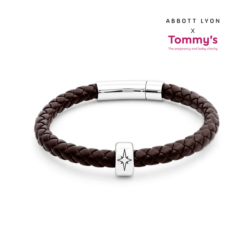 Tommy's Charity Genuine Leather Charm Bracelet (Brown)
