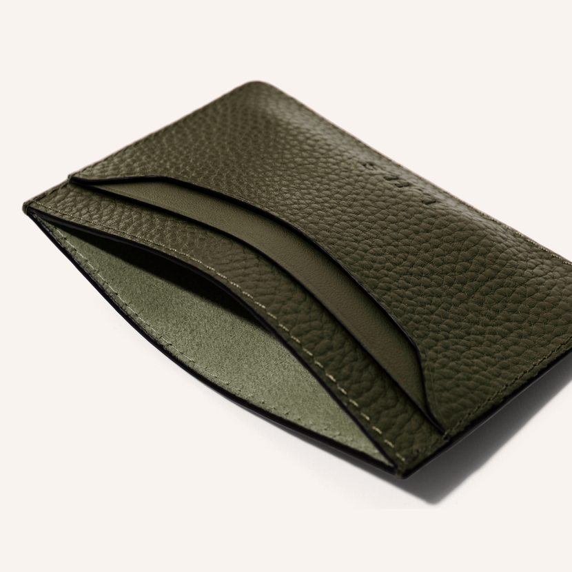 Men's Leather Card Holder (Green)