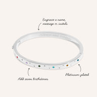 The Story of Us Bangle (Silver)