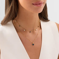 Celestial Skies Starlight Necklace Layerered Set (Gold)
