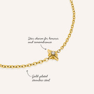 Tommy's Charity North Star Bracelet (Gold)