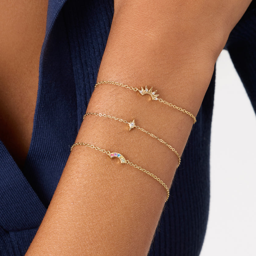 Tommy's Charity North Star Bracelet (Gold)