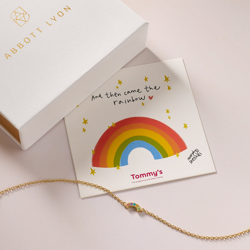 Tommy's Charity Rainbow Bracelet (Gold)